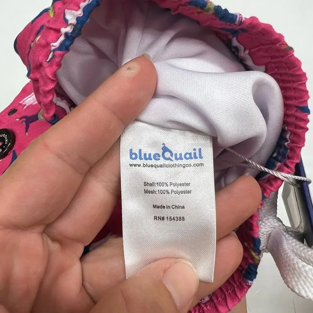 NWT Blue Quail 18M Great White Rodeo Swim Trunks